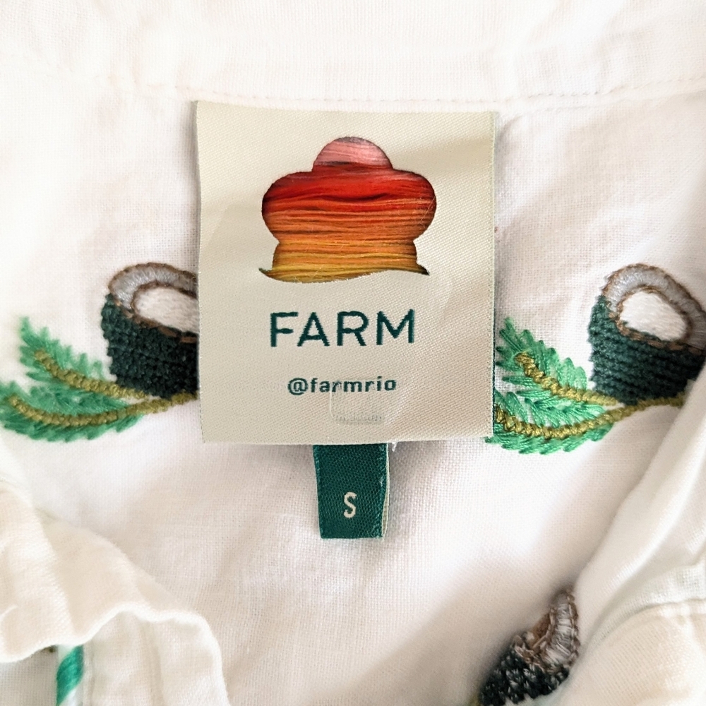 Farm Rio Coconut Embroidered Romper - Picture 5 of 5